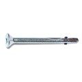 Midwest Fastener Self-Drilling Screw, #12 x 2-1/2 in, Zinc Plated Steel Flat Head Phillips Drive, 100 PK 07231